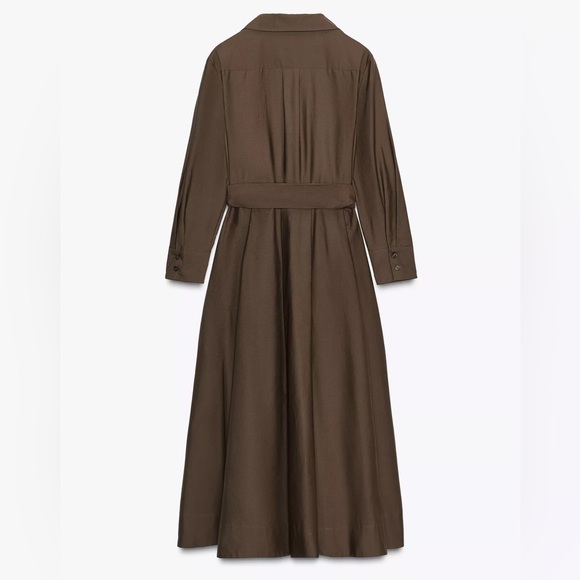 ZW COLLECTION POPLIN SHIRT DRESS - Picture 9 of 10